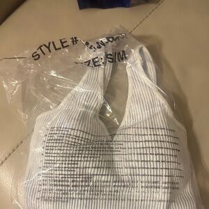 Zenana Outfitters White Ribbed Tank Top